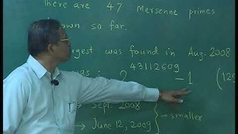 Number Theory Lecture16 17-09-2010 Arithmetic Functions Part 2