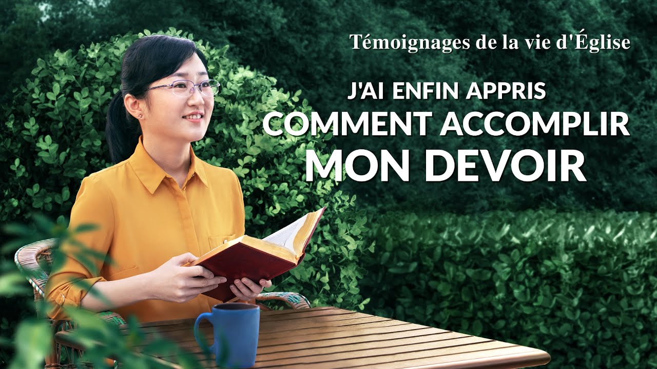 Témoignage chrétien en français 2020 « J'ai enfin appris comment accomplir mon devoir »