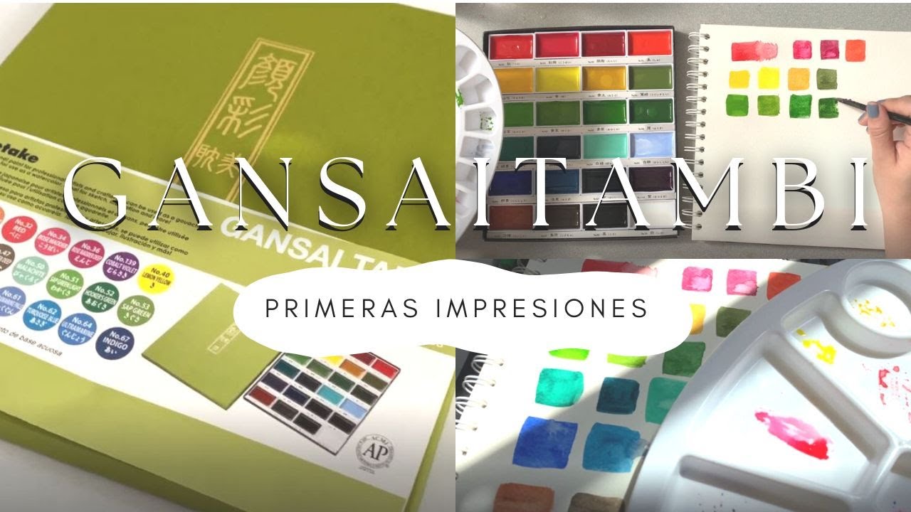 ACUARELAS GANSAI TAMBI - TODO lo que DEBES saber antes de COMPRAR - REVIEW y primeras impresiones