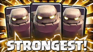 IMPOSSIBLE TO DEFEND THIS!! NEW BEST GOLEM DECK IN CLASH ROYALE!