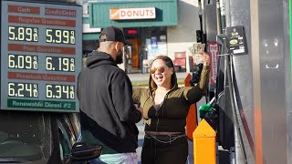 Paying Strangers Gas Money In California!
