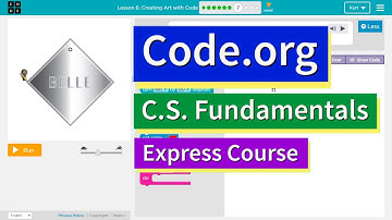 Code.org Express Lesson 4.7 Creating Art with Code | Tutorial with Answers | Course C Lesson 6.7