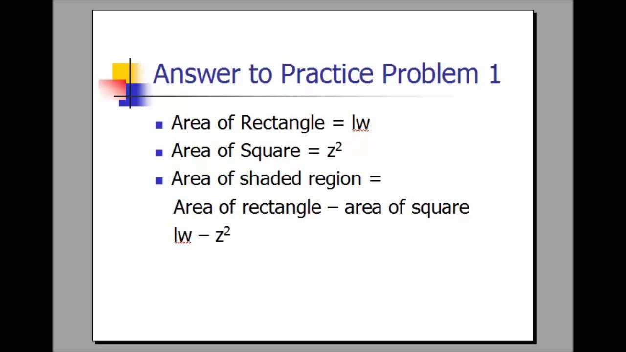 Free SAT Math Lessons: Rectangles