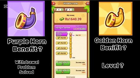 Crazy Rock App |Level? Purple Horn? Golden Horn? Task? Earning? withdrawal Problem? |For New Players