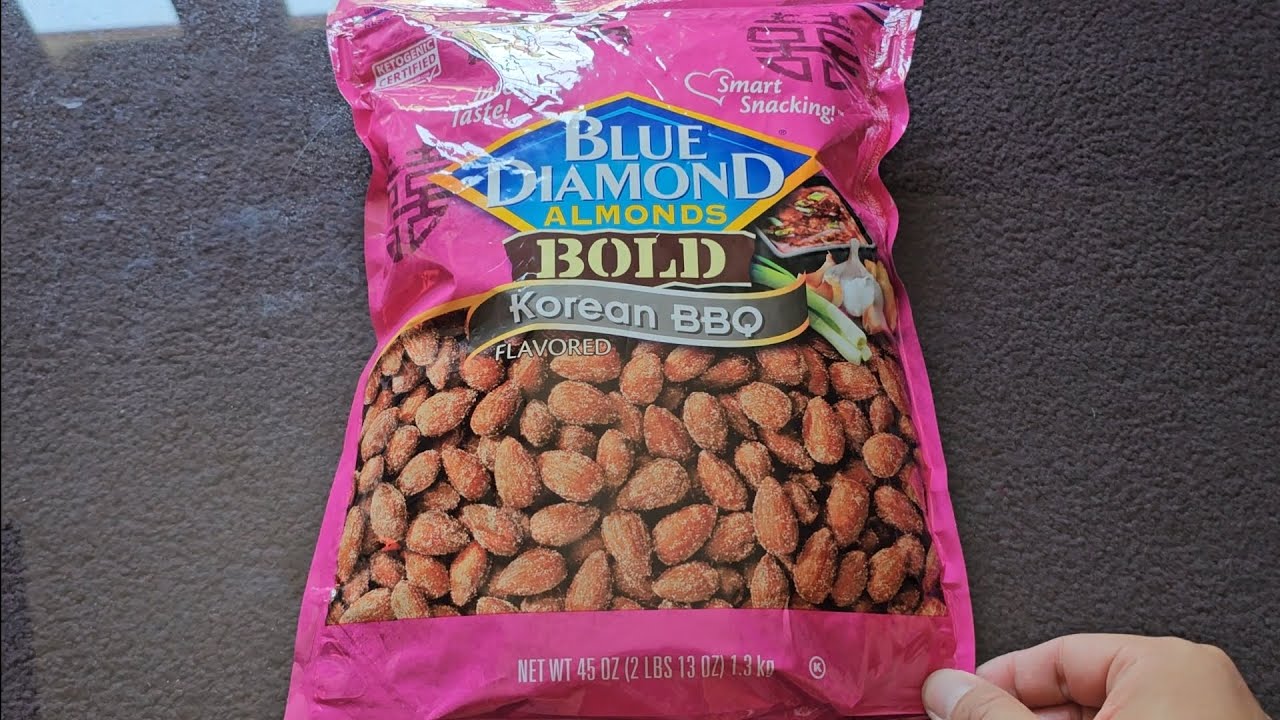 Costco Sale Item Review Blue Diamond Almonds Bold Korean BBQ Flavored