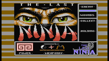 THE LAST NINJA COMMODORE 64 C64 GAME LOADING SCREEN AND MUSIC SYSTEM 3 SOFTWARE (MADCOMMODORE)