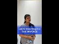 Look for these things in a TAX INVOICE
