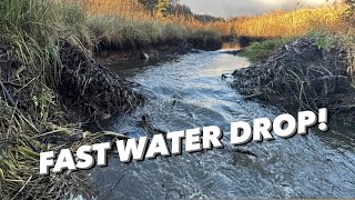 Strong Current Drained Water Fast!