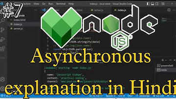 🔴#6. Node.JS Asynchronous File System Core Modules | Reading and Writing File Asynchronously  Hindi