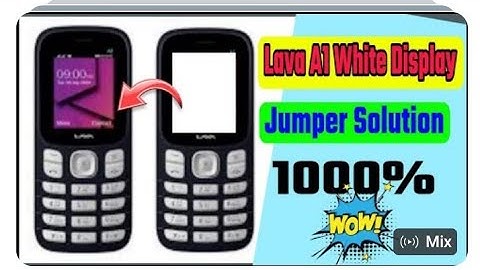lava lf 1000 display white salution