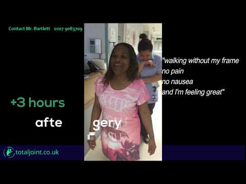 fast track recovery after total hip replacement