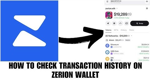 How check your transaction history on Zerion Wallet