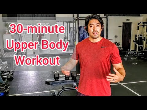 30-minute Dumbbell Upper Body Workout (Adjustable bench and weights only)