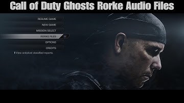 Call of Duty Ghosts PS5 Gameplay Walkthrough All Rorke Audio Files