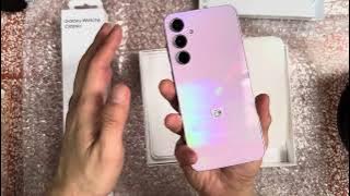 Unboxing Samsung Galaxy A55 5G Lilac Purple and Samsung Galaxy Watch 6 Classic LTE 47mm black