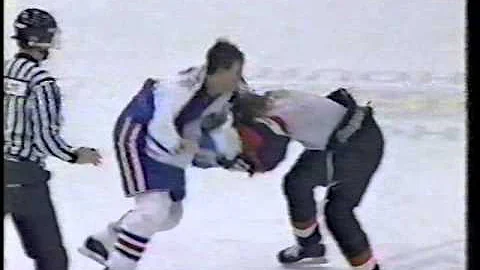 Lorne Toews vs Jeff Helperl WHL Jan 5/94