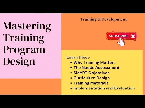 Learn Training Program Design🎯 #traininganddevelopment #muskanstudyworld [New Checklist]