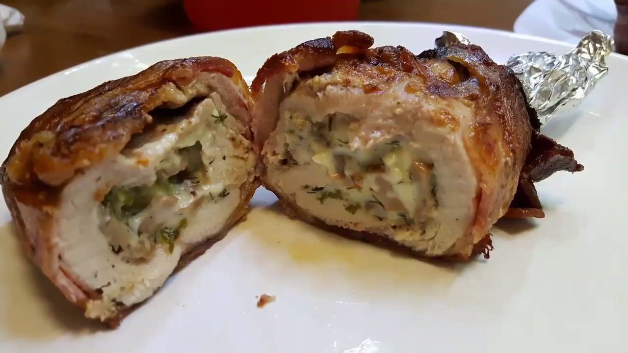 Bacon Wrapped Mushrooms Stuffed Keto Chicken 🍗 Thighs with ...