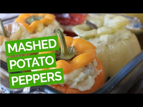 Video: How To Make Potatoes Stuffed With Peppers And Cheese