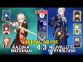 New 43 spiral abysskazuha national  neuvillette hyperbloom  floor 12  9 stars  genshin impact