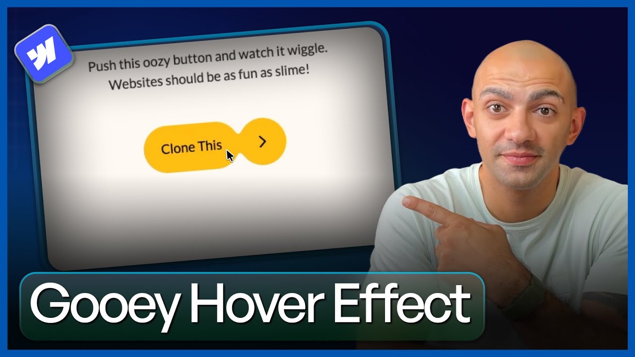 Create Gooey Button Hover Effect in Webflow EASY! - YouTube