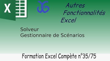 35/75 – Solveur + gestionnaire de scénarios