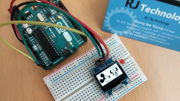 Arduino Uno 로 0.96인치 I2C OLED를 사용해 비트맵 이미지 출력해 보기 (I2C_OLED 라이브러리사용)