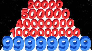 Number Run (vs) Hole Merge Run - Level Up Number (MAX LEVEL) New Update