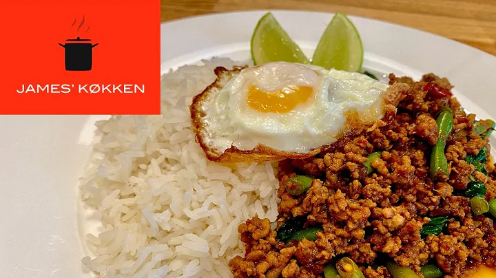 Pad krapao moo - Thailandsk lynstegt hakket svinek...