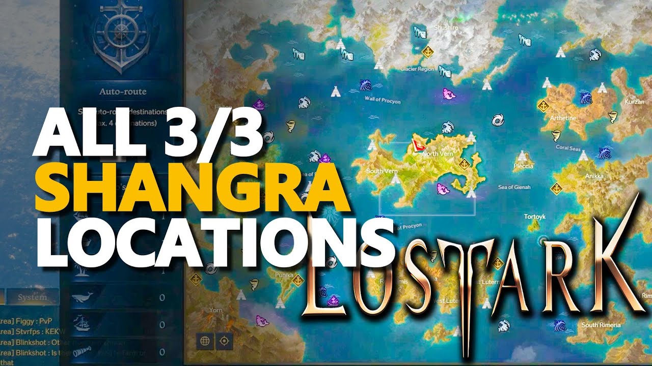 All Shangra Locations Lost Ark