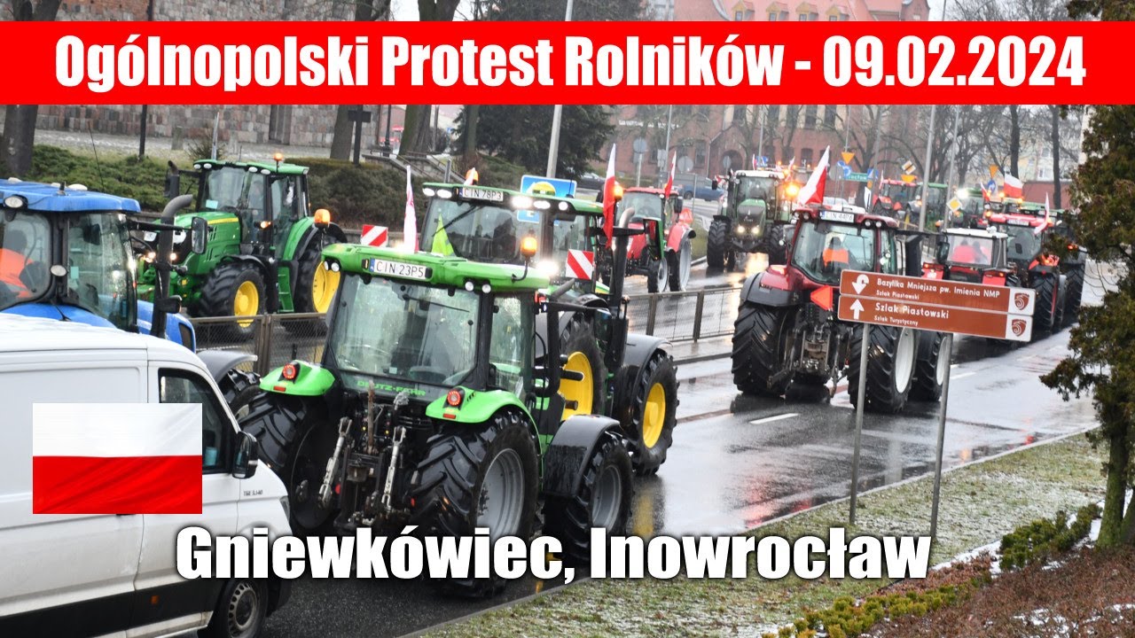 maxresdefault Ogólnopolski Protest Rolników   09.02.2024   Inowrocław (VIDEO)