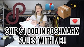 $1000+ in Sales Over 3 Days on Poshmark!! Ship With Me & See What Sold FAST For a GREAT Profit $$$