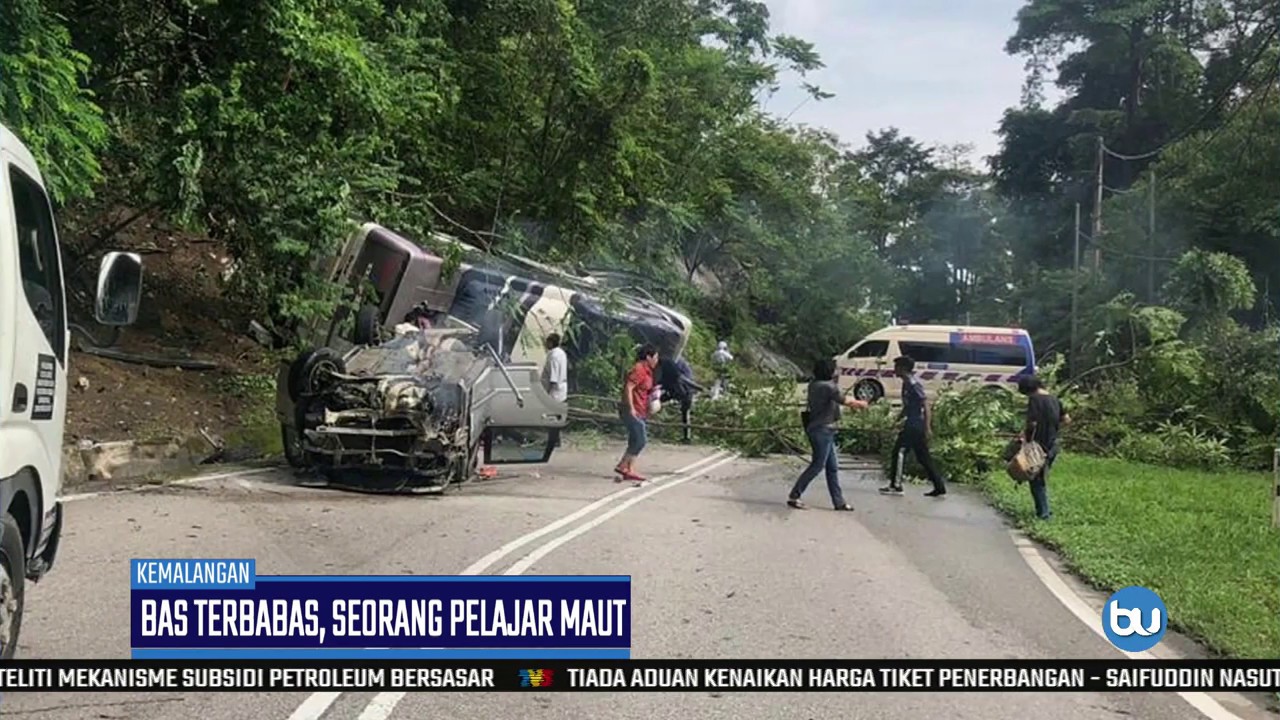 Bas Terbabas Seorang Pelajar Maut Buletin Tv3