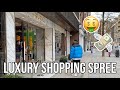 LUXURY SHOPPING SPREE AT LOUIS VUITTION + GUCCI