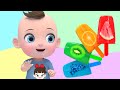 Learn Colors with Fruit ice cream! | The Boo Boo song nursery rhymes | फल आइसक्रीम के साथ रंग जानें