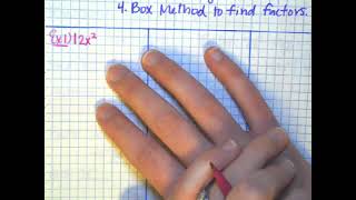 6B-3 Video Notes: Factoring Trinomials - Day 1