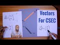 CXC Maths - Vectors the important basic ideas 💡