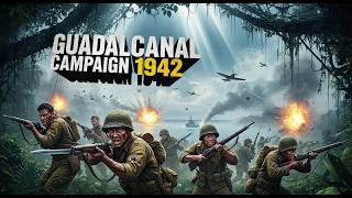 Guadalcanal Campaign 1942, 1st major Allied offensive in Pacific, campaign 1942-1943