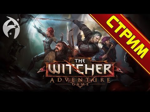 The Witcher Adventure Game. Прохождение на стриме с Антиком!