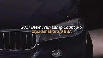LAUNCH Creader Elite 2.0 BBA: 2017 BMW Turn Signal Count 3-5