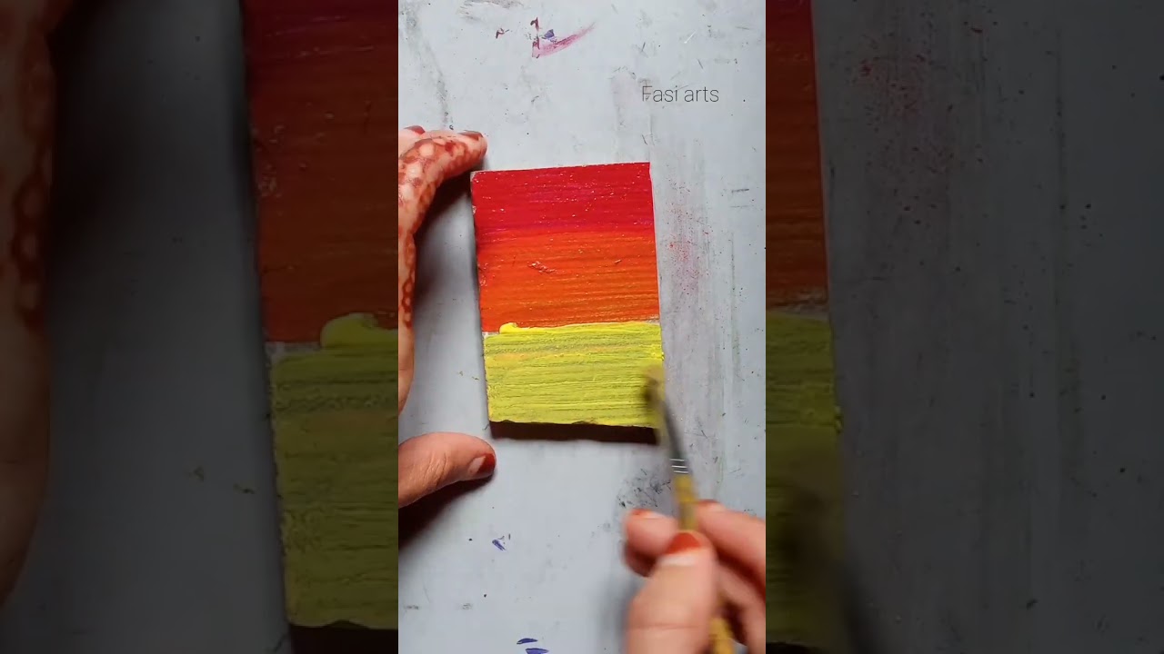 Painting  On Tiles |Easy Acrylic Painting Step By Step