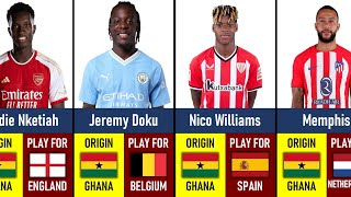 🇬🇭Ghana Origin Football Players Playing For European Countries