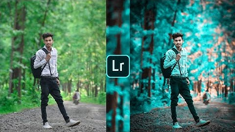 Lightroom aqua and brown effect photo editing tutorial | lightroom background colour change preset