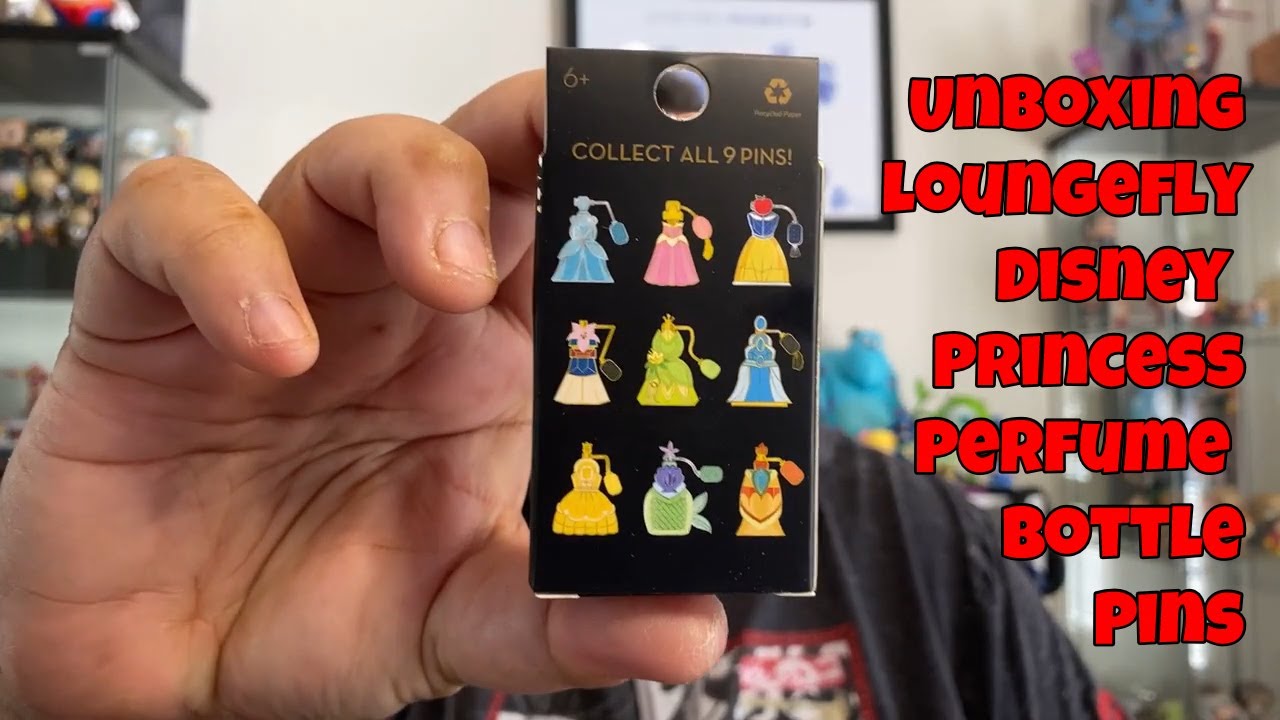 Unboxing LOUNGEFLY DISNEY PRINCESS Perfume Bottle Mystery Blind Box Pins