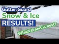 Gutter Guard Snow and Ice Test Results (Day 3)