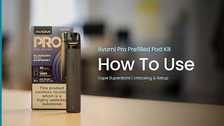 How to use the Avomi Pro Prefilled Pod Kit