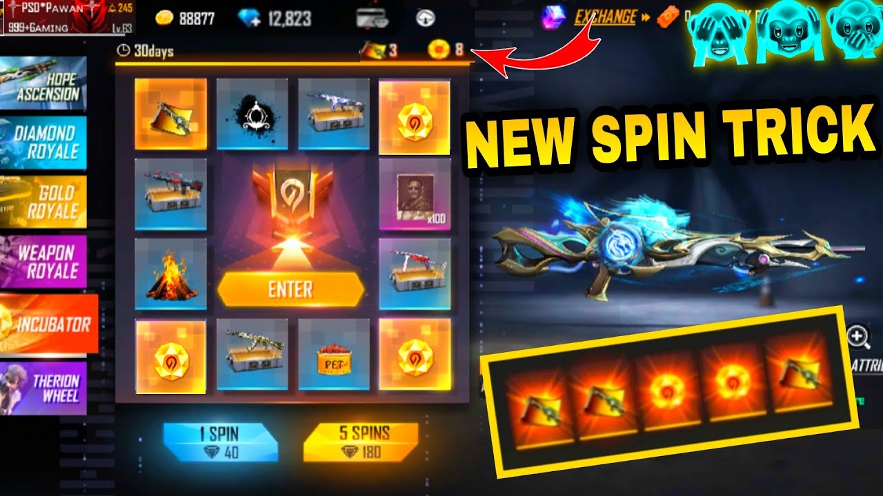 Free Fire M60 Incubator Free Fire Mythos M60 Incubator | Free Fire New M60 Incubator | FF New Event