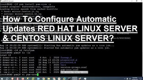 How to Install, Configure Automatic Updates Red Hat and Centos Linux Server  #Linuxpatch #querypanel