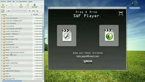 Reproductor SWF DragAndDrop (AIR -- Flash CS3)