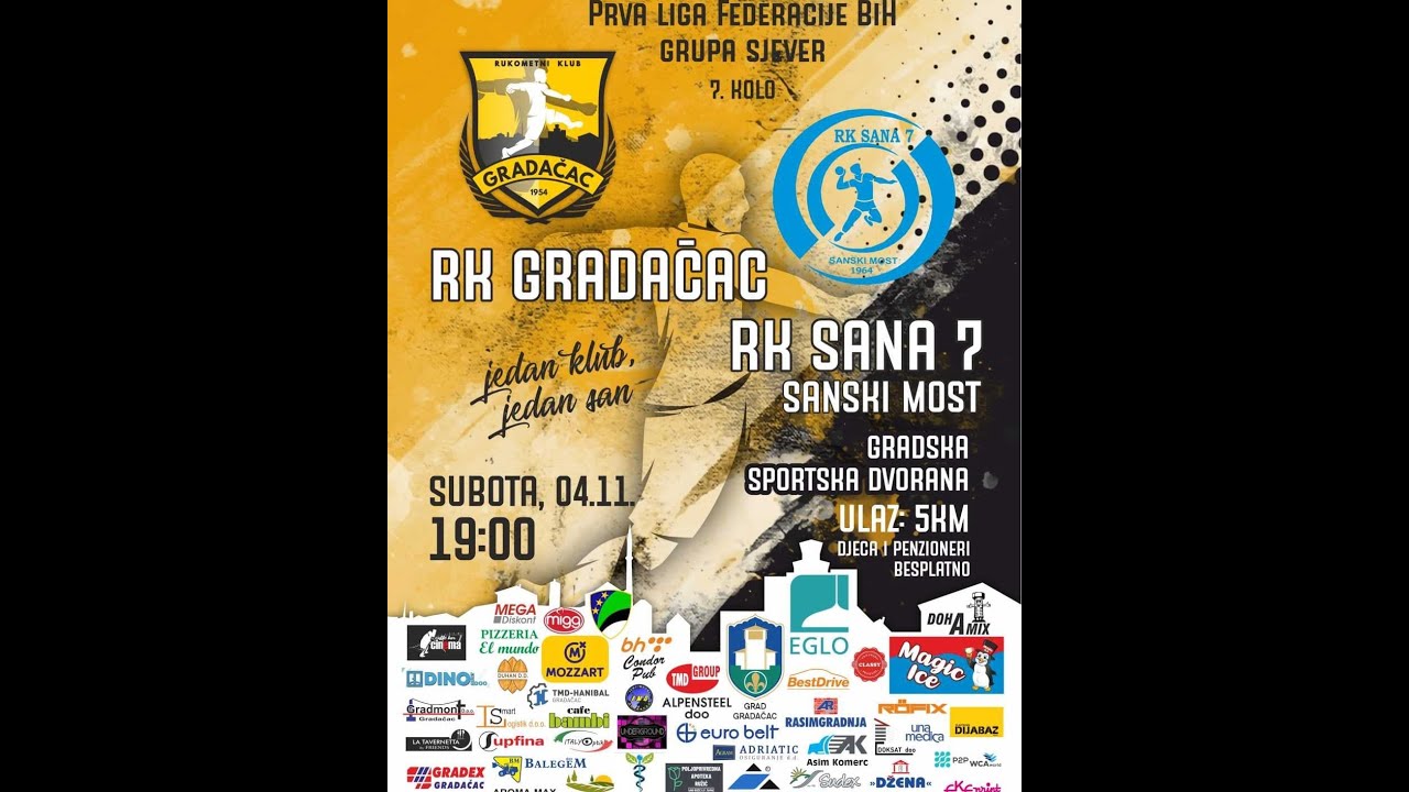 RK GRADAČAC - RK SANA 7